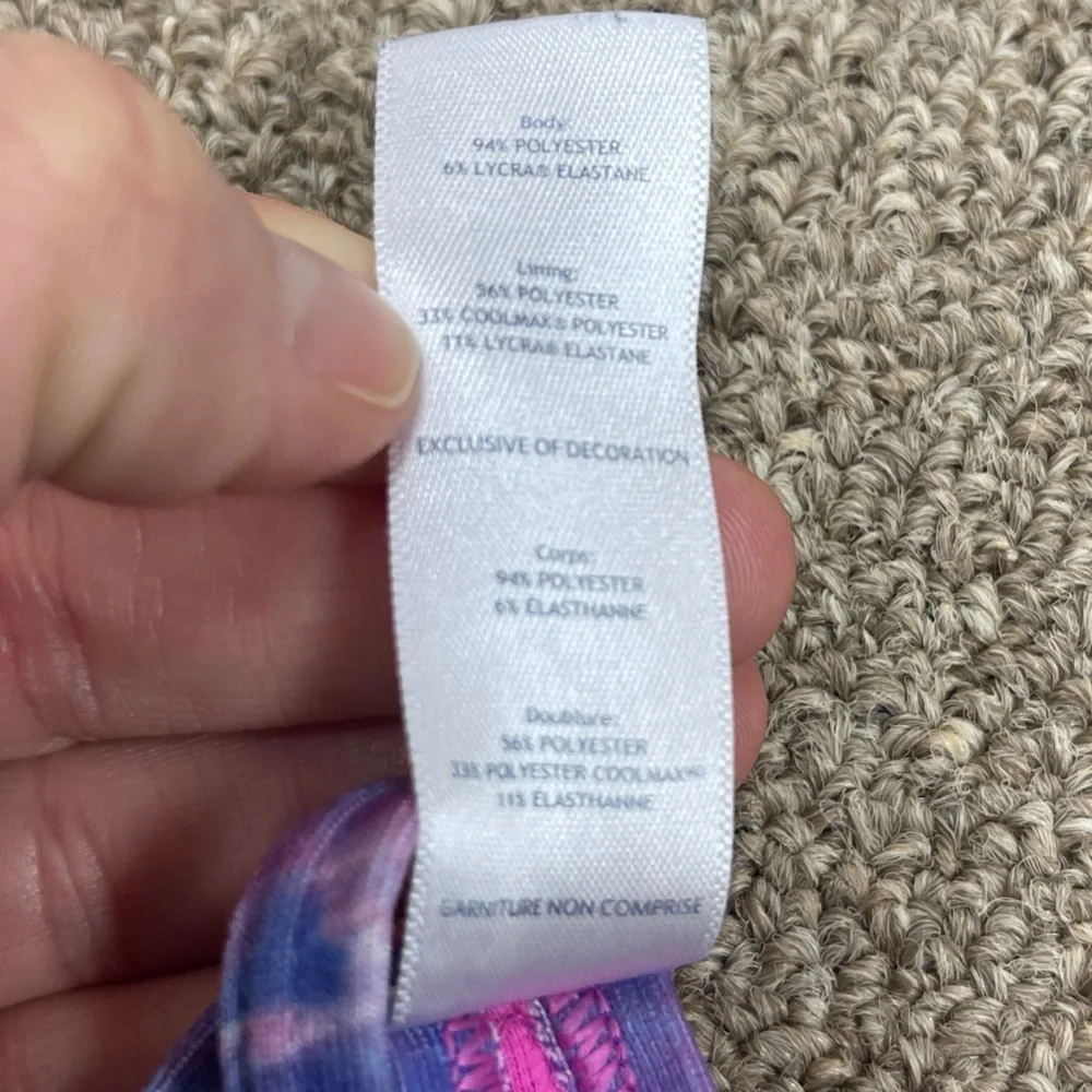Ivivva by Lululemon: Girl’s Racerback Tank Pink/Blue/Purple, Size 8